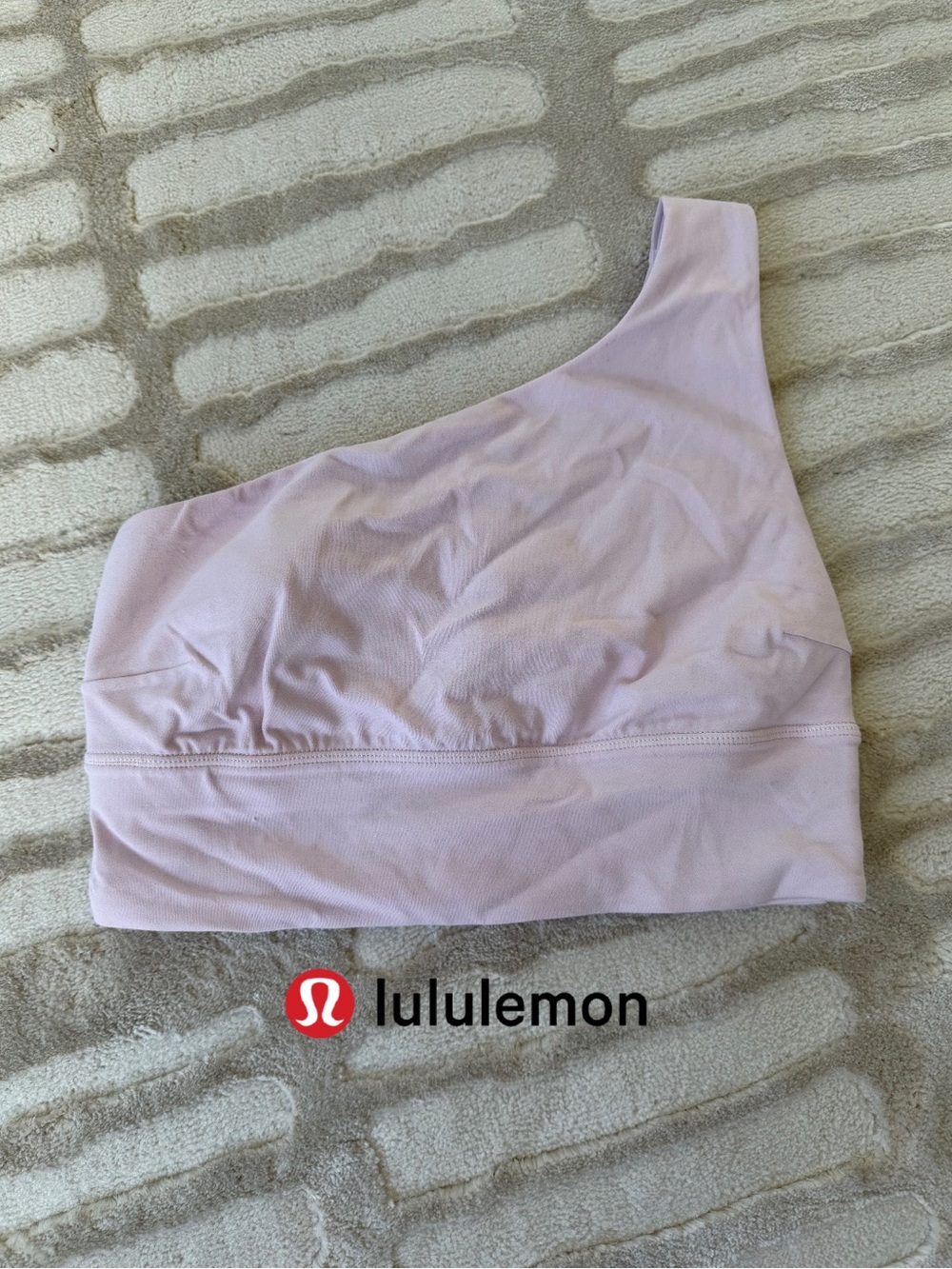lululemon athletica One-Shoulder Sports Bra - Light Lavender Pink